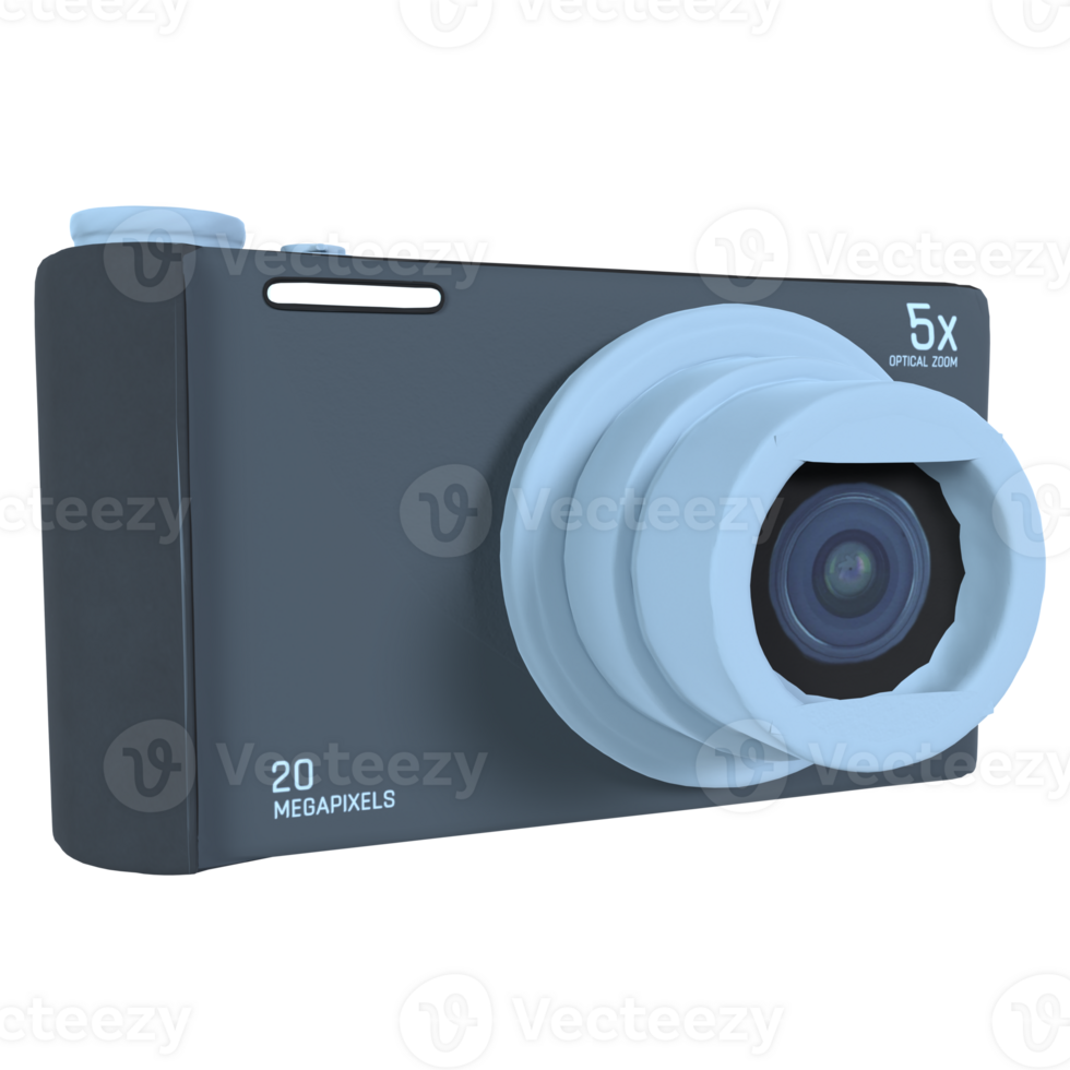 3d Rendering Of Digital Camera png