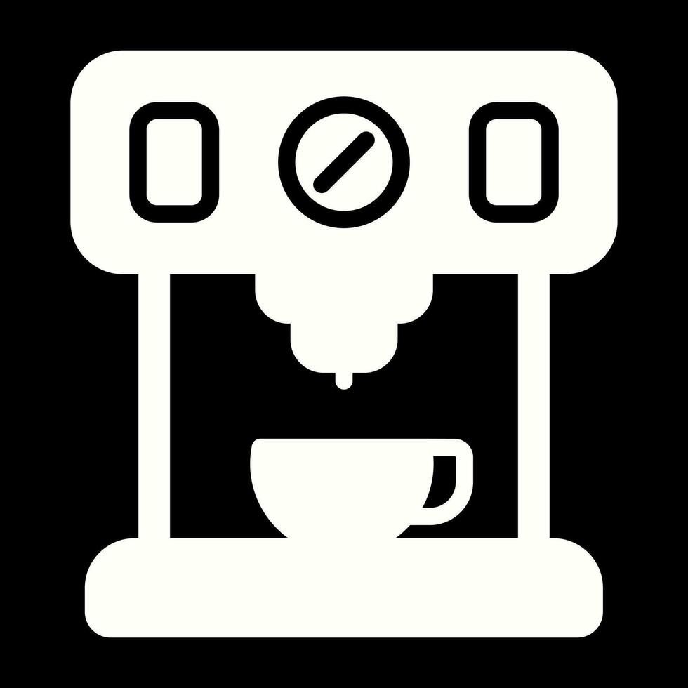 café fabricante con Wifi vector icono