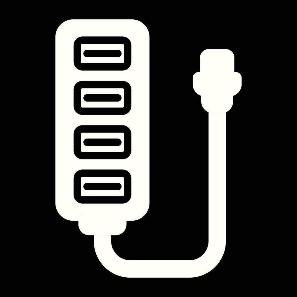 USB cubo vector icono