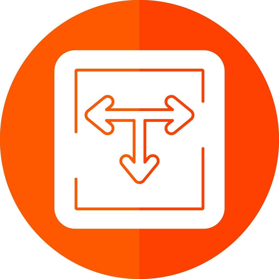 T Junction Vector Icon Design