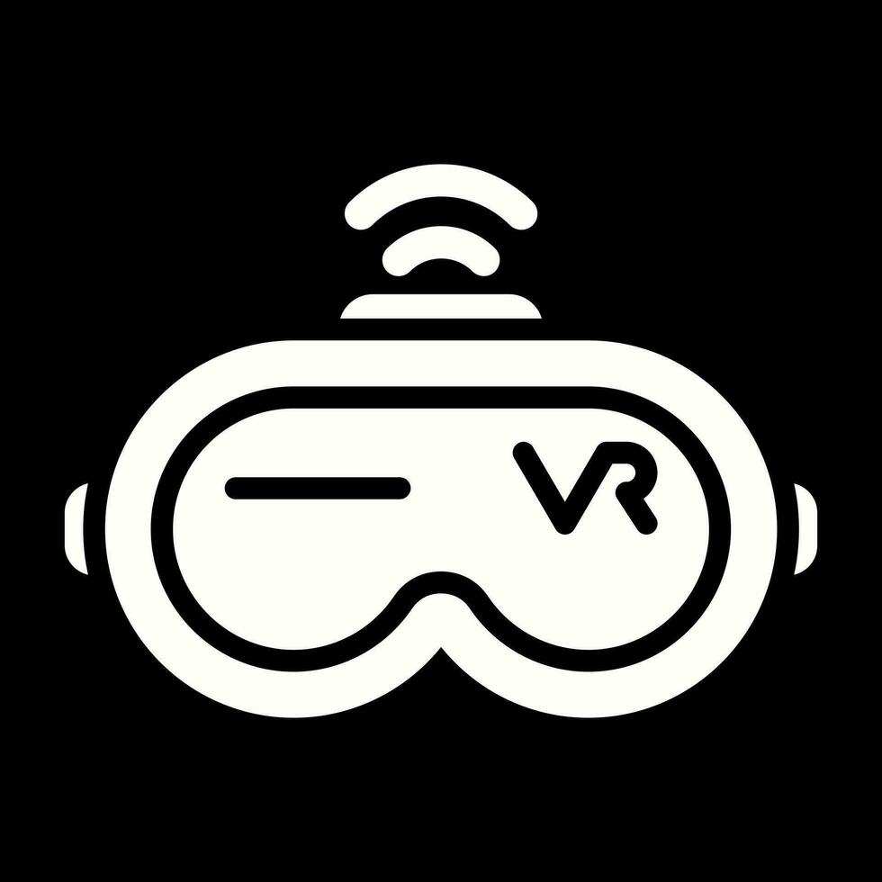 Virtual Reality Headset Vector Icon