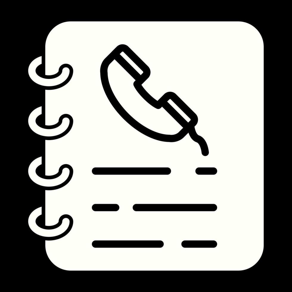 Phone Book Vector Icon
