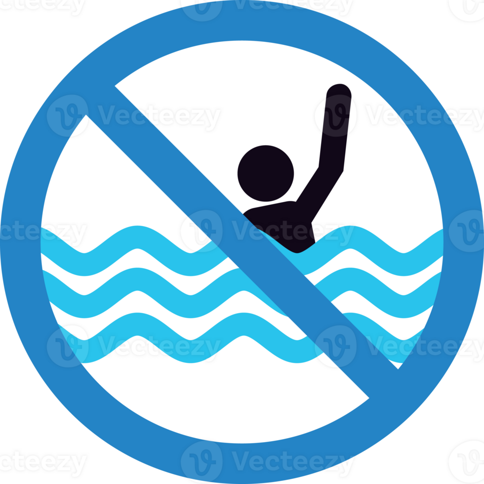 Symbol und Symbol zum Schwimmbad. Schwimmen Schwimmbad Regeln. png
