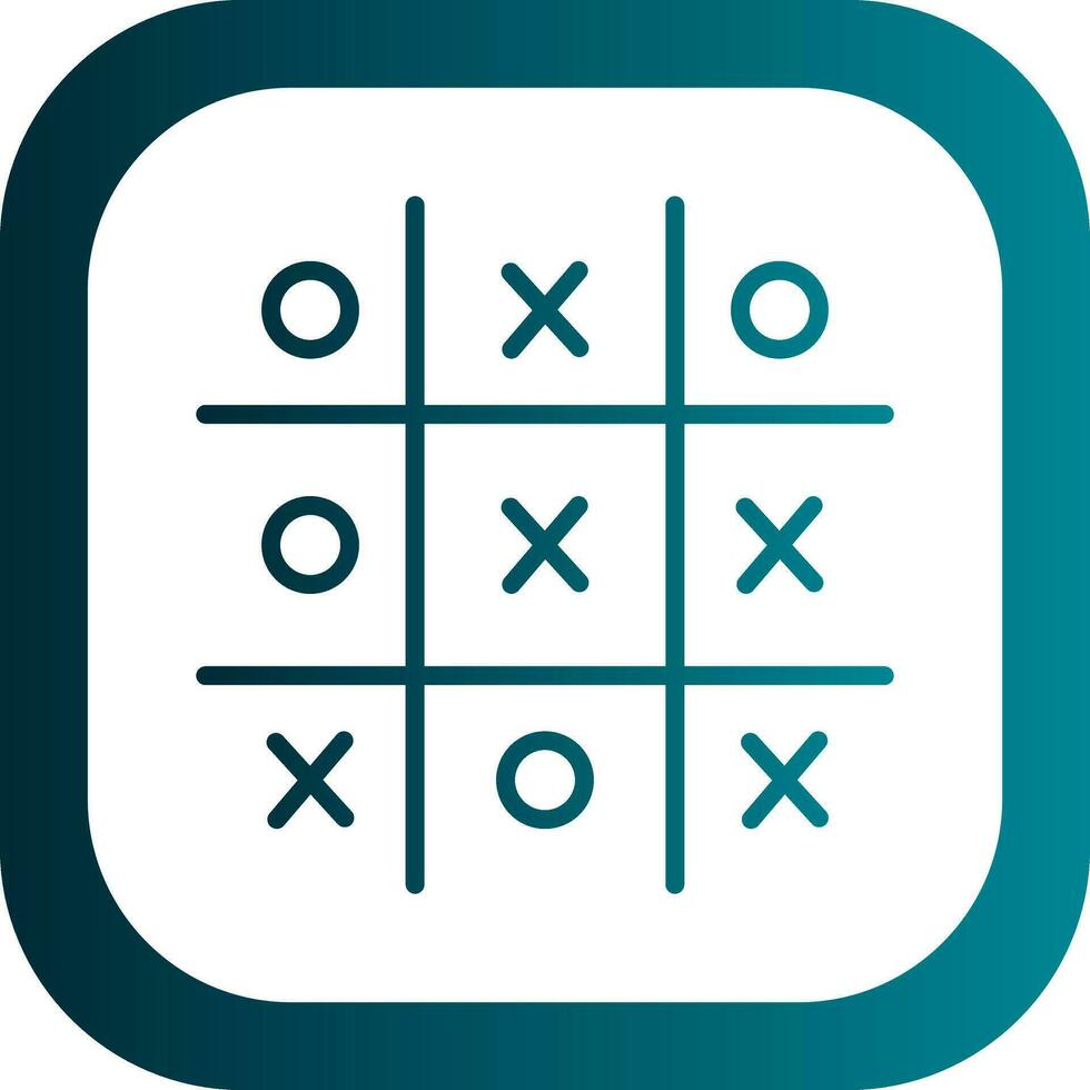 Tic Tac Toe  Vector Icon Design