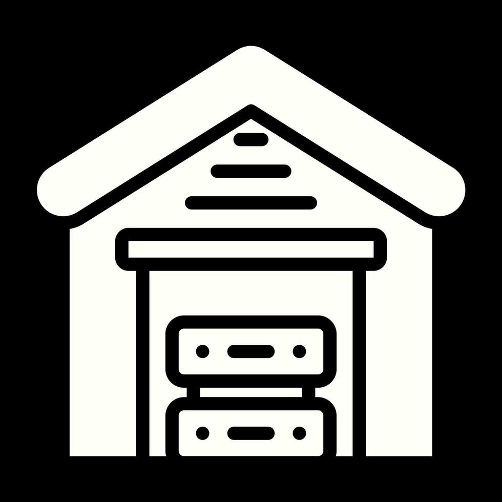 Data Warehouse Vector Icon