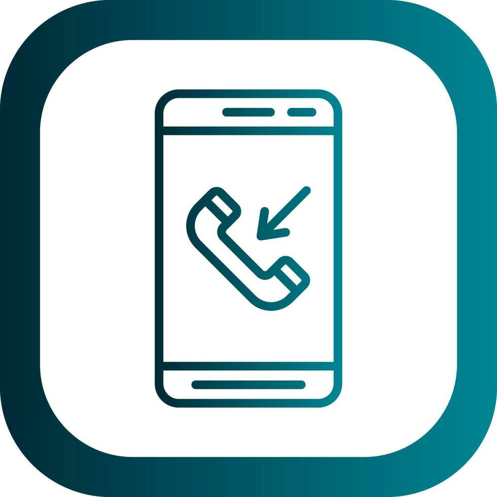 Incoming Call  Vector Icon Design