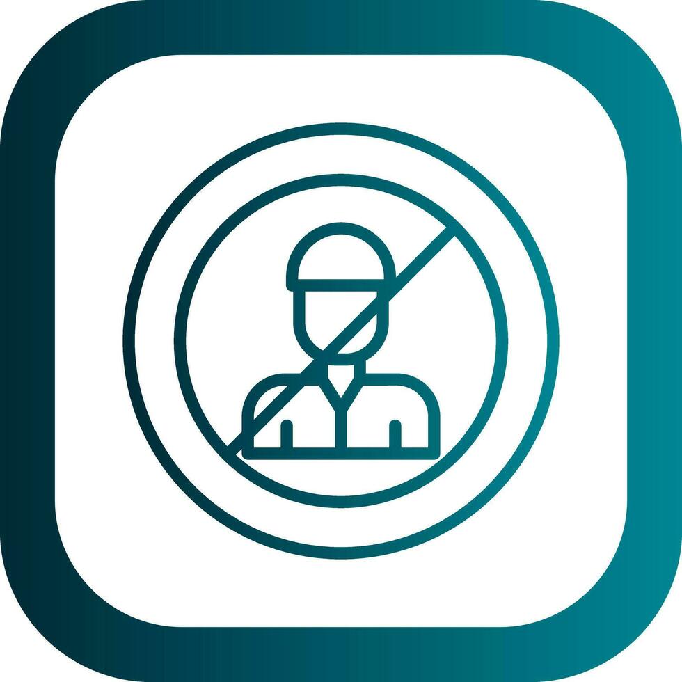 No Child Labor  Vector Icon Design