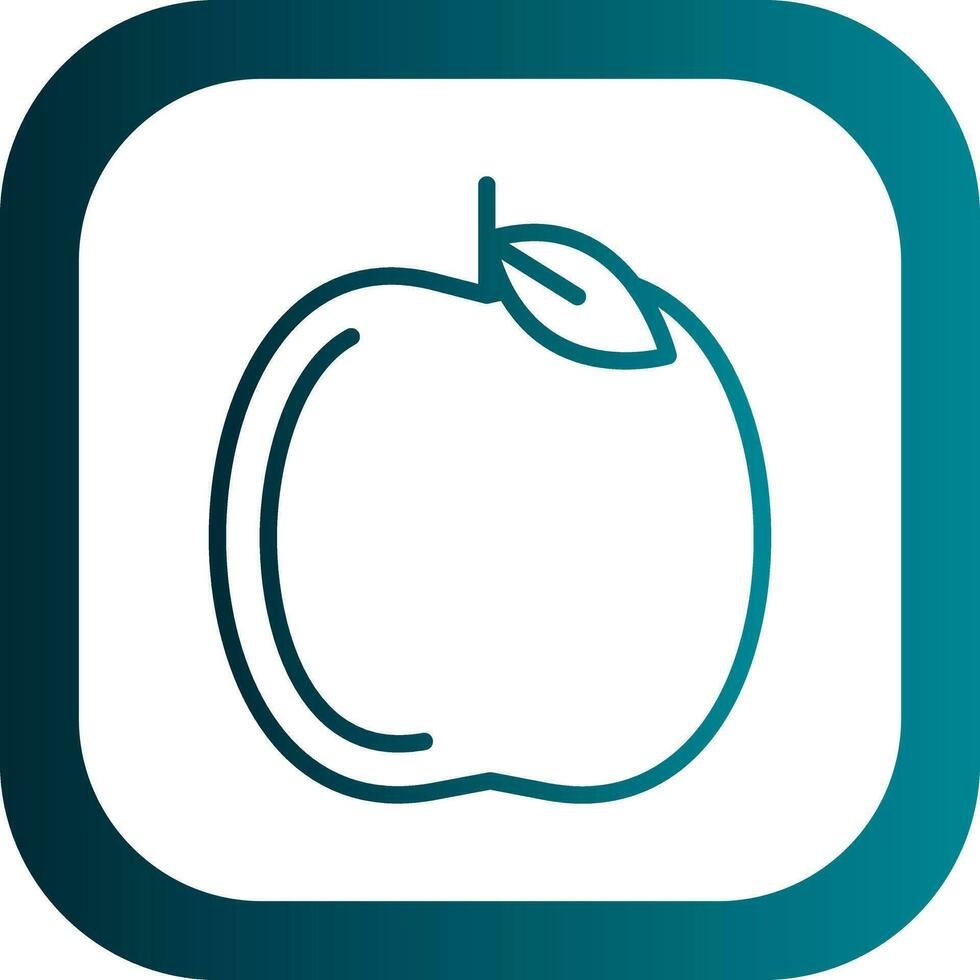 diseño de icono de vector de manzana