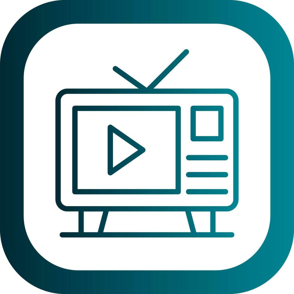 Television  Vector Icon Design