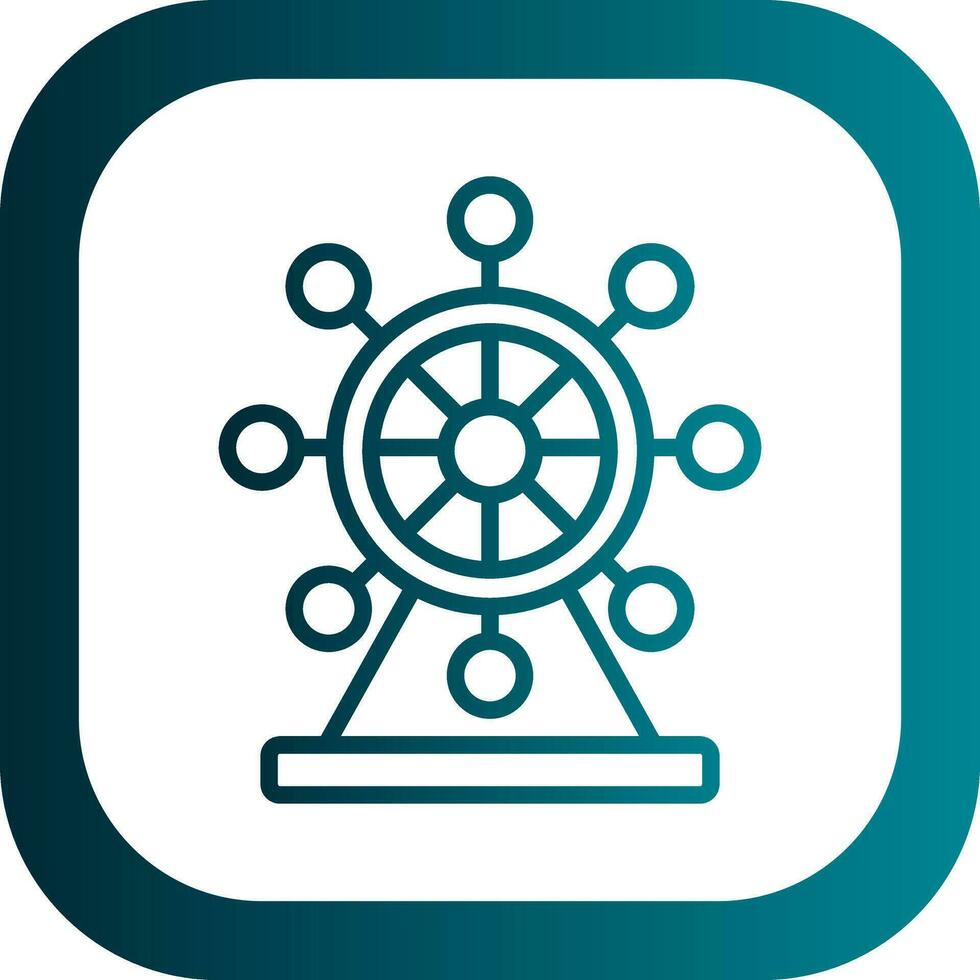 Ferris Wheel  Vector Icon Design