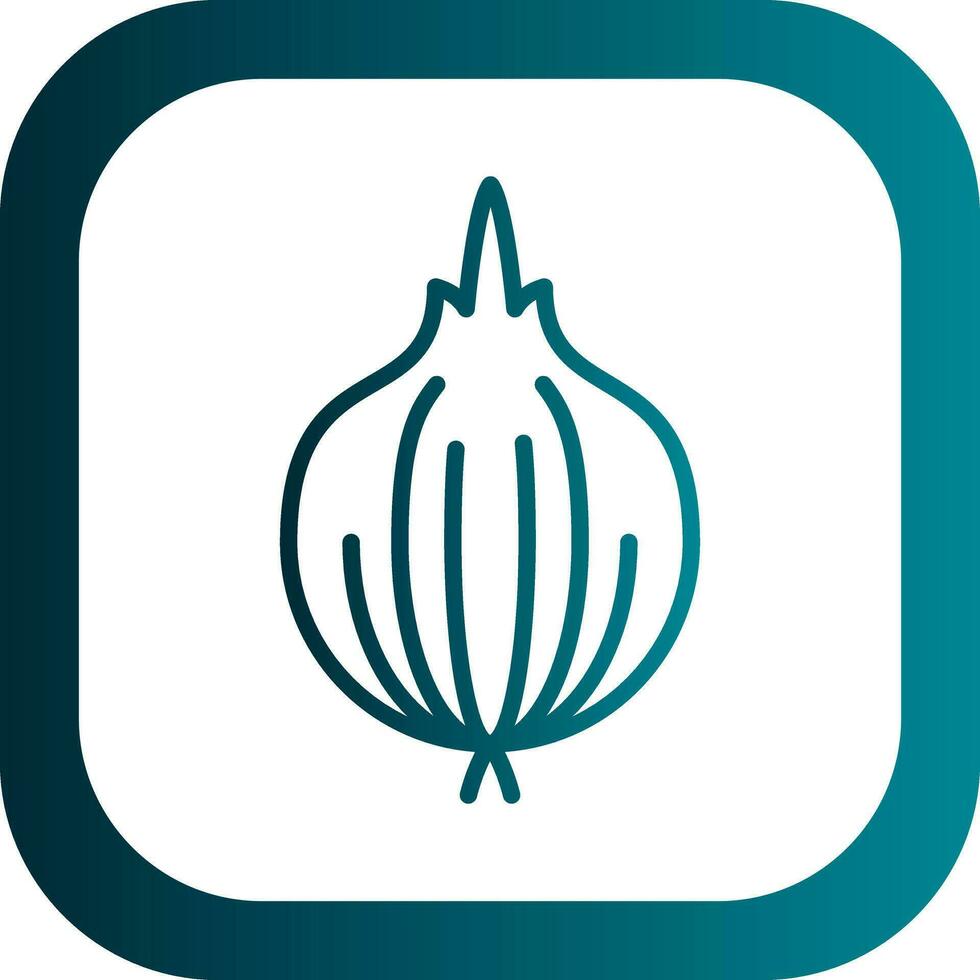 Red Onion Vector Icon Design