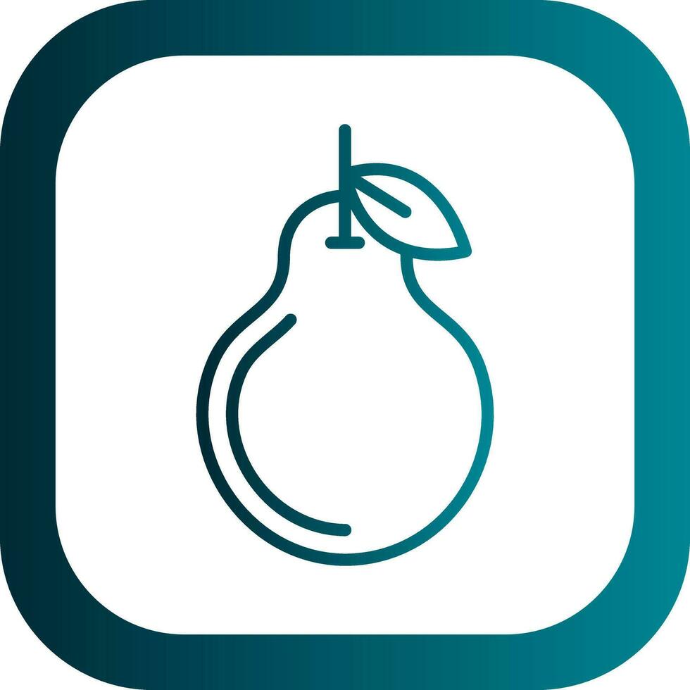 Pear Vector Icon Design