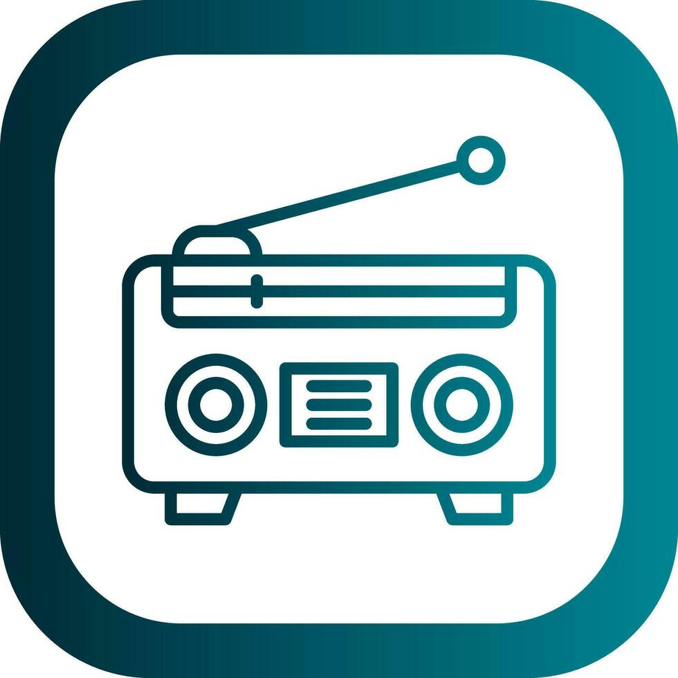 radio vector icono diseño