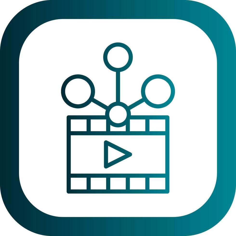 Video sharing Vector Icon Design