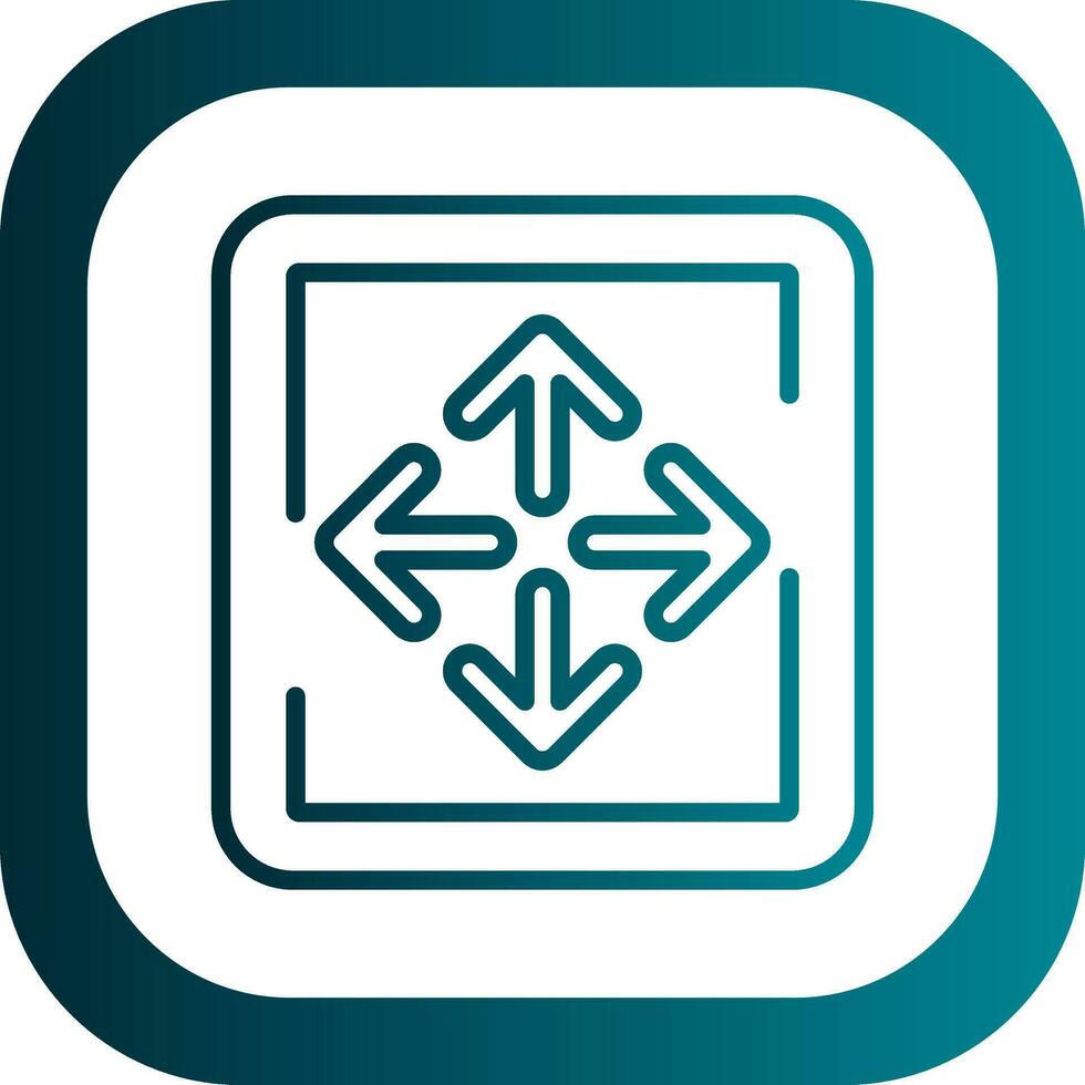 Expand Arrows Vector Icon Design