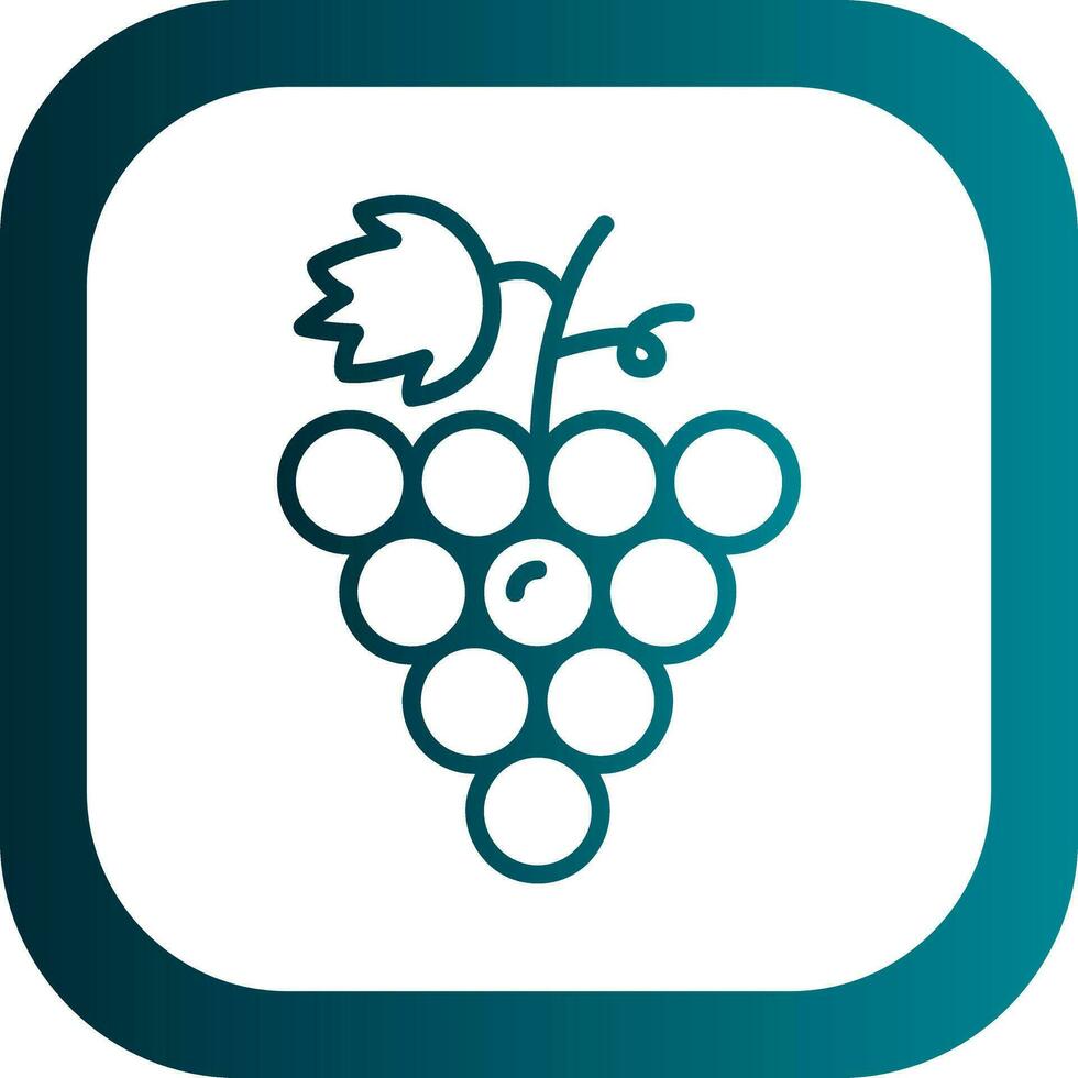 Grapes Vector Icon Design