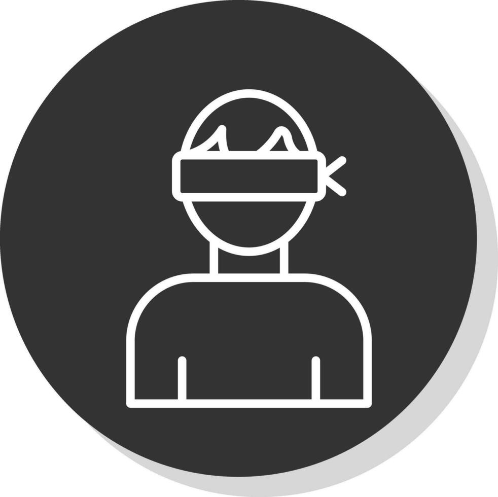 Blind Man  Vector Icon Design