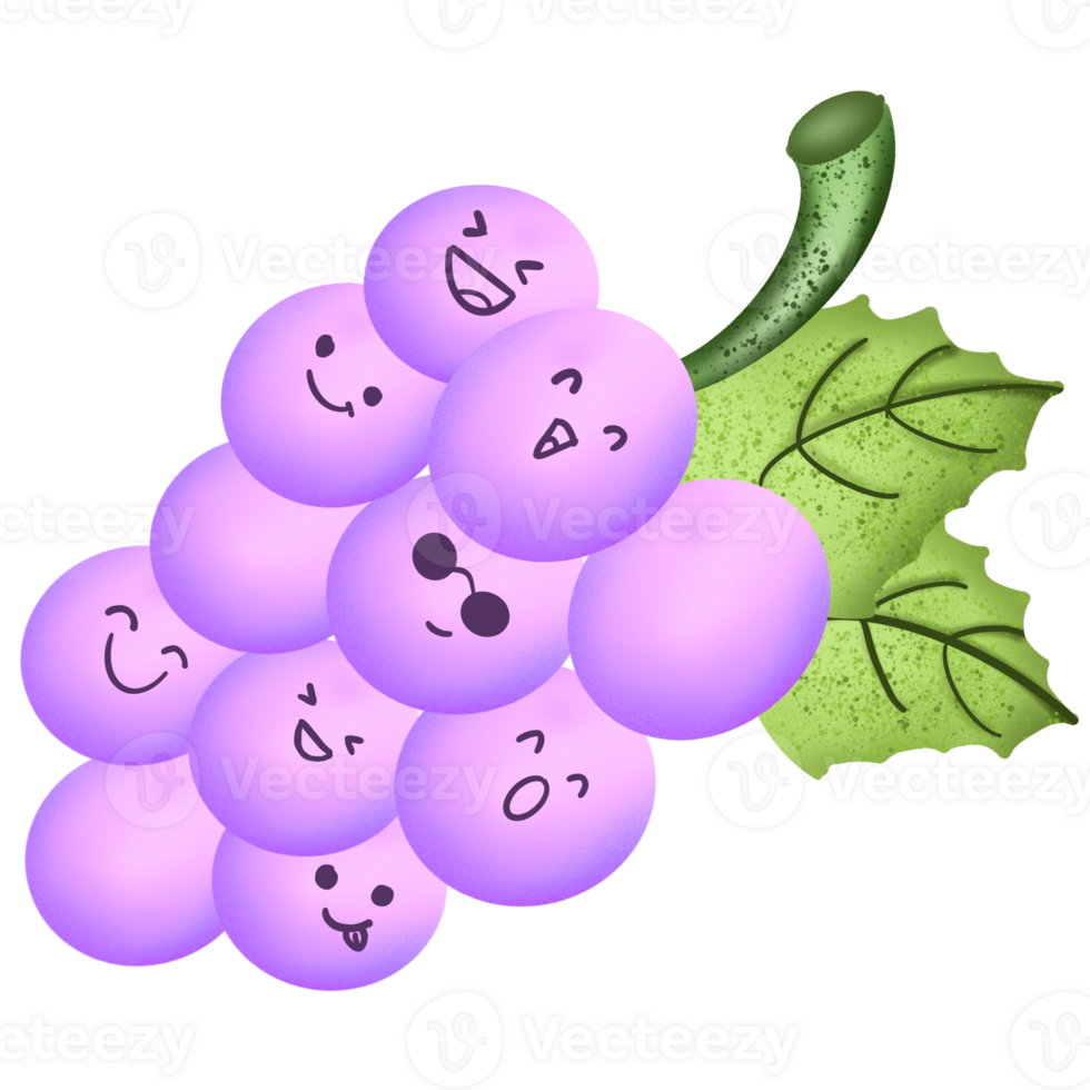 Funny character grape png
