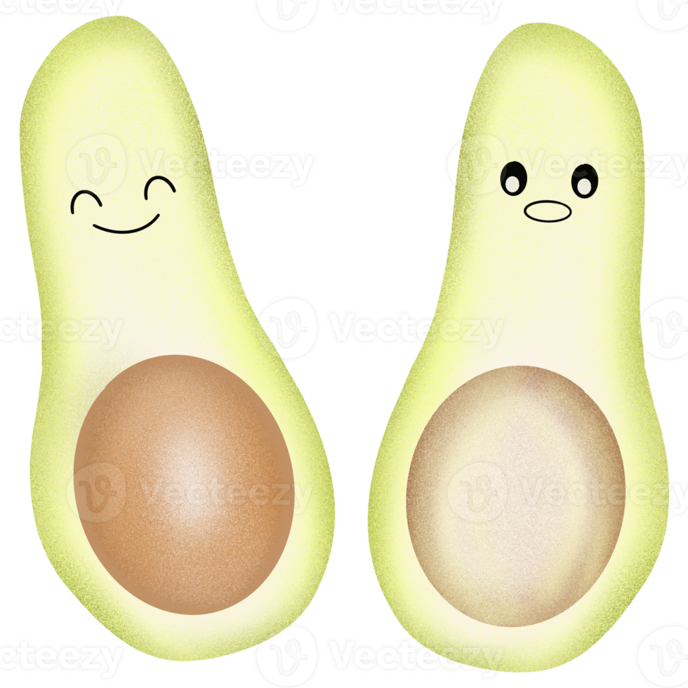 Sliced Avocado duo png