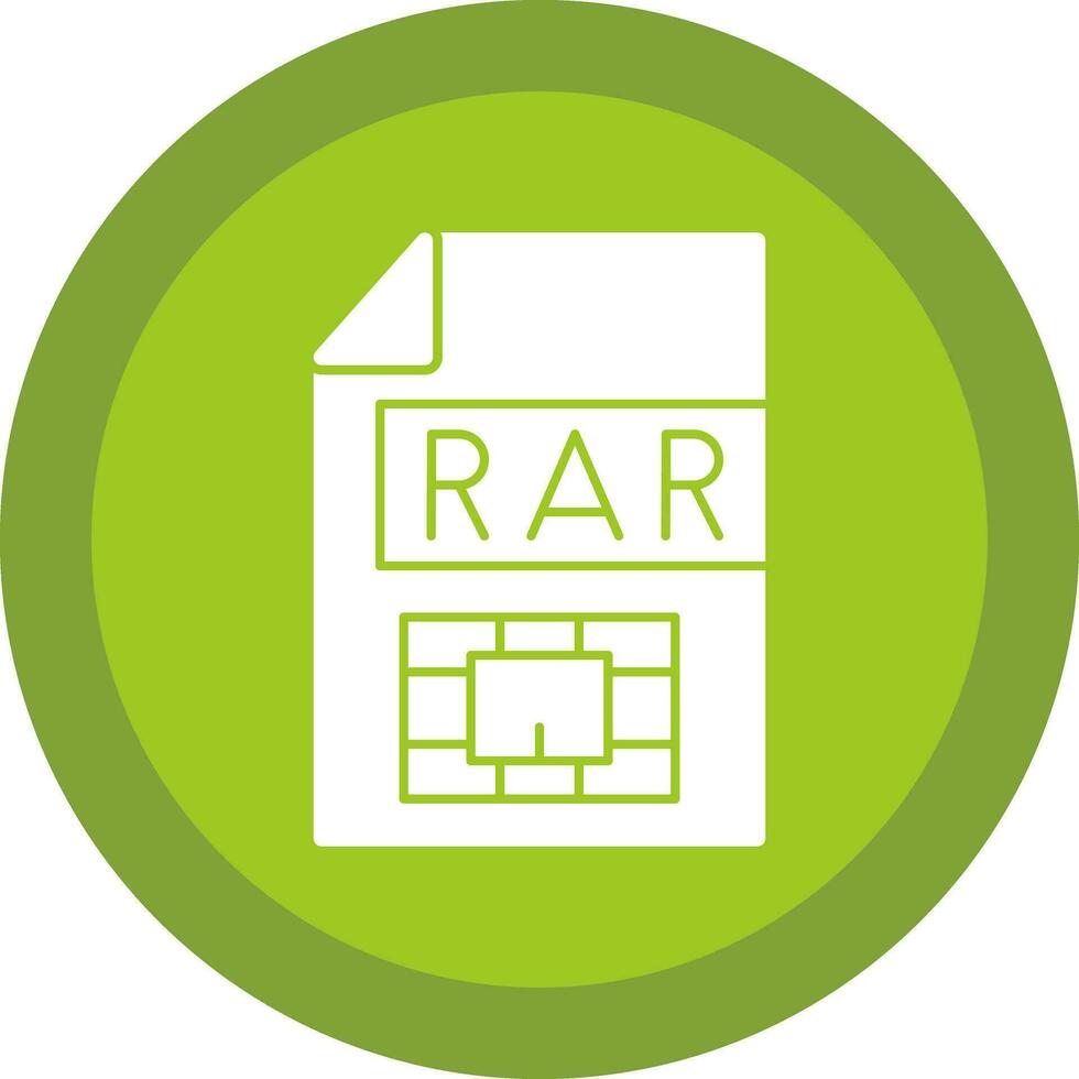Rar  Vector Icon Design