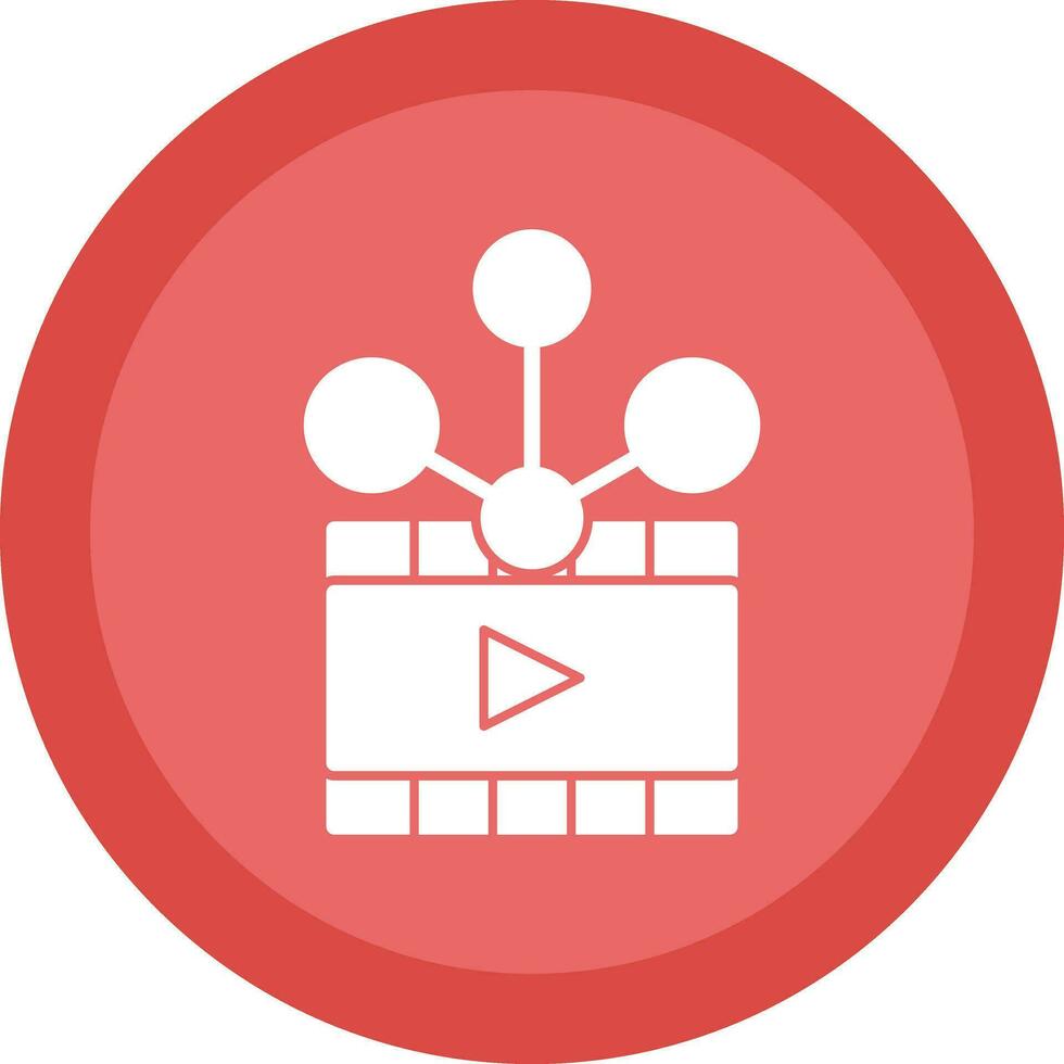 Video sharing Vector Icon Design
