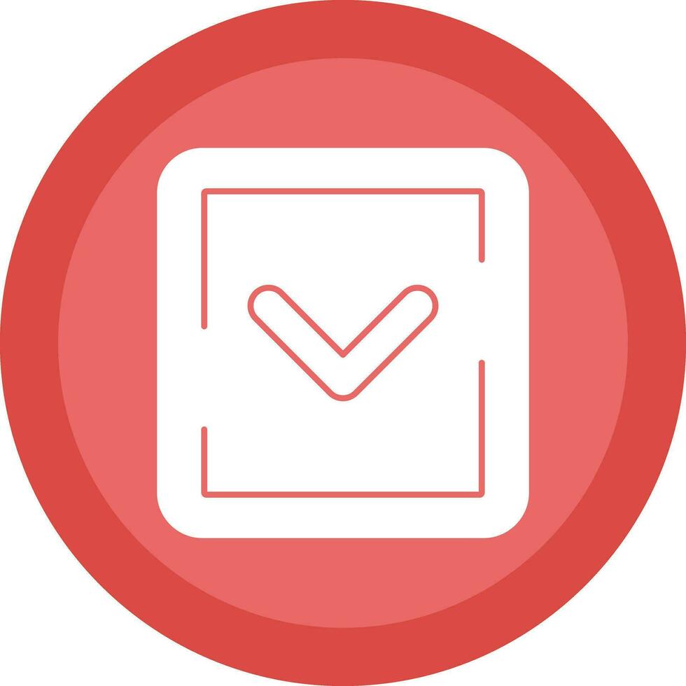 Down Arrow Vector Icon Design