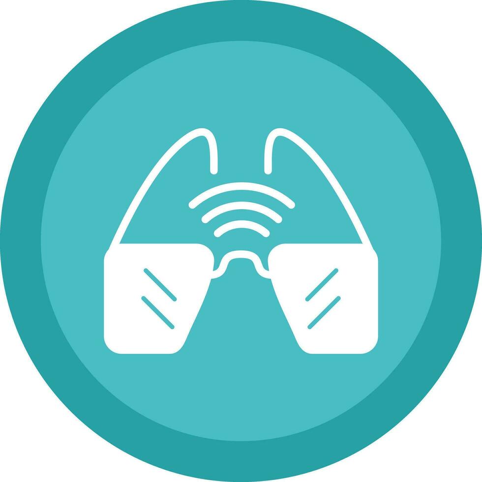 Smart Glasses  Vector Icon Design