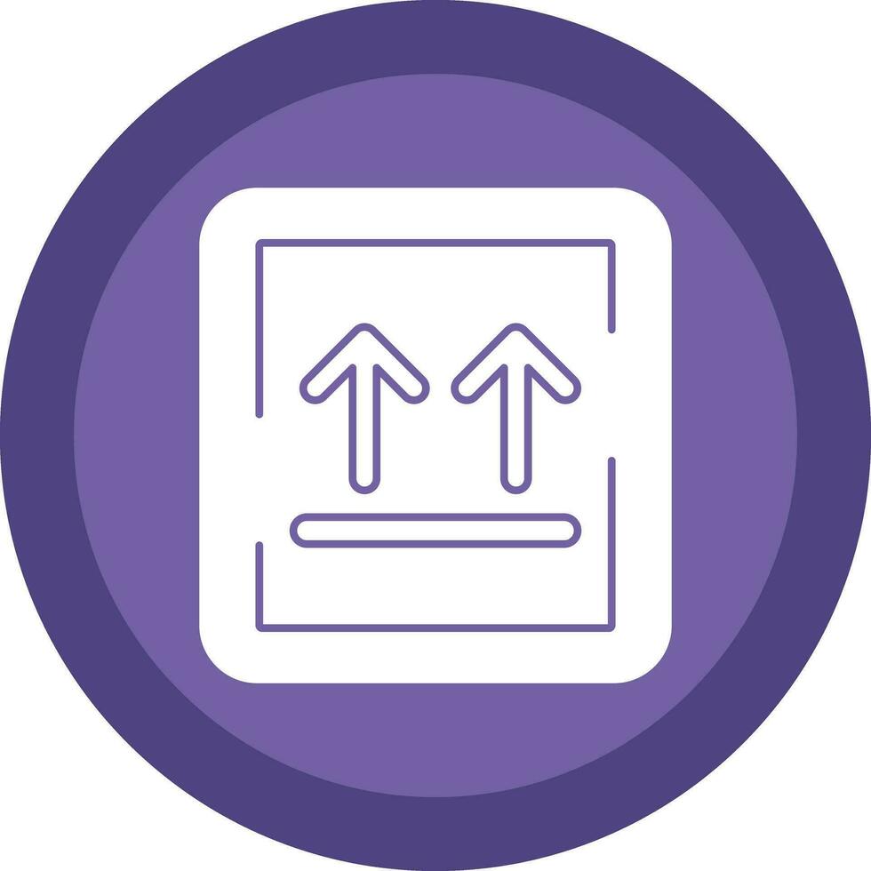 This Side Up Vector Icon Design