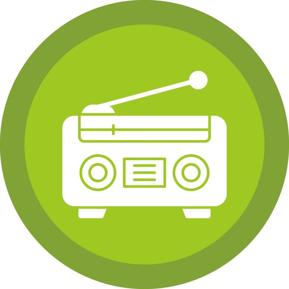 radio vector icono diseño