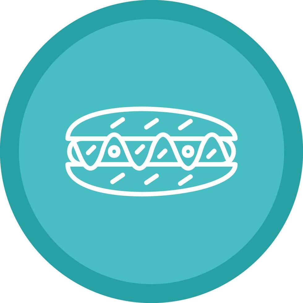 Hot Dog Vector Icon Design