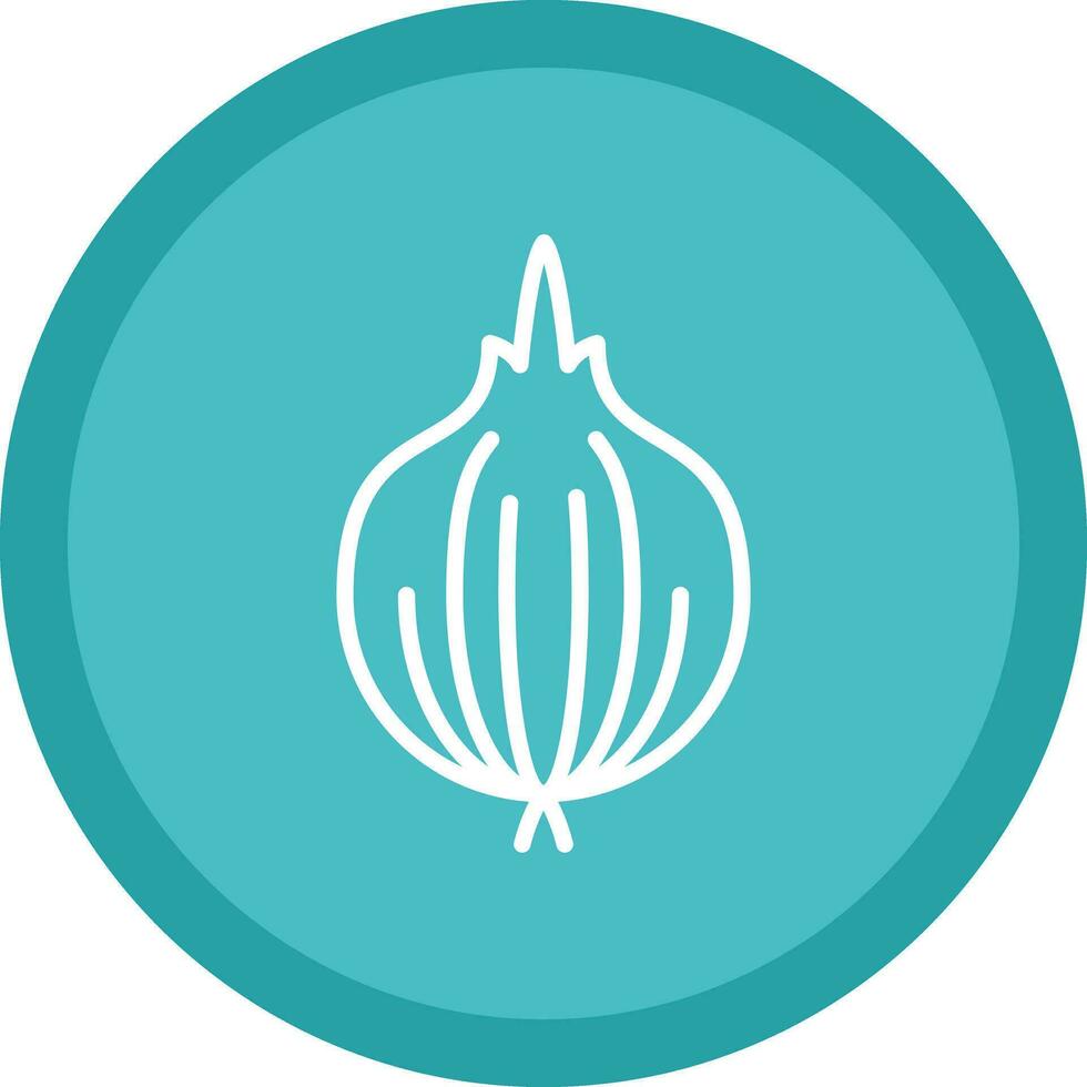 Red Onion Vector Icon Design