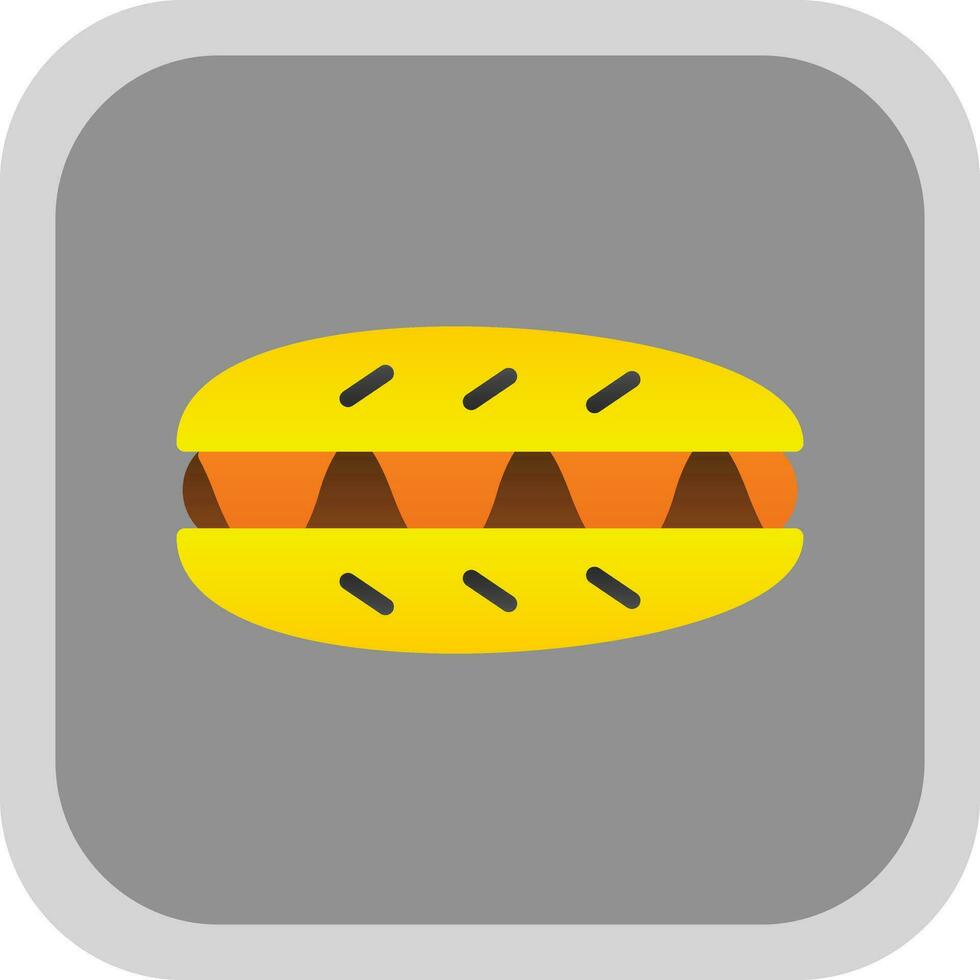 Hot Dog Vector Icon Design