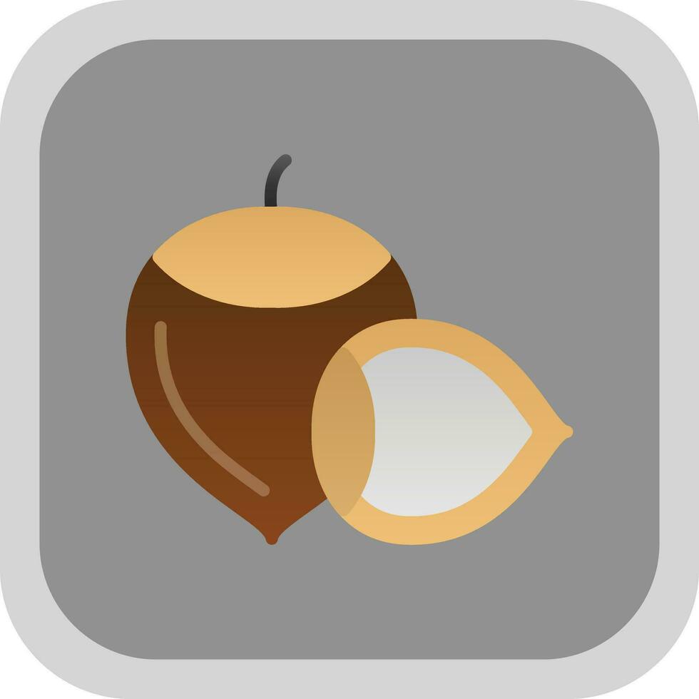 Hazelnut Vector Icon Design
