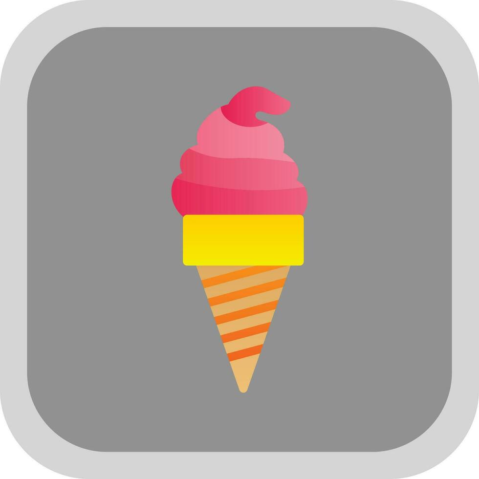 Ice Cream Vector Icon Design