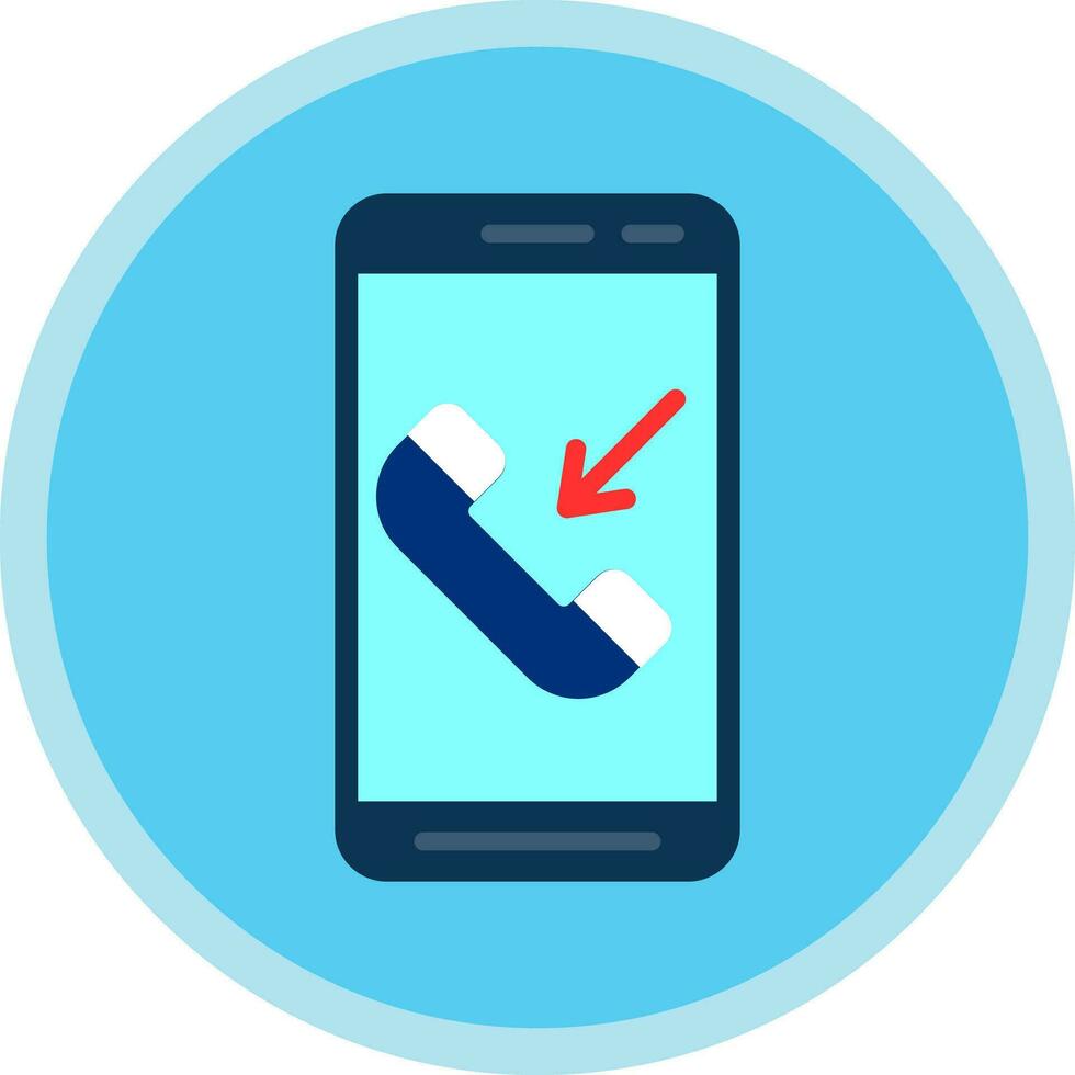 Incoming Call  Vector Icon Design