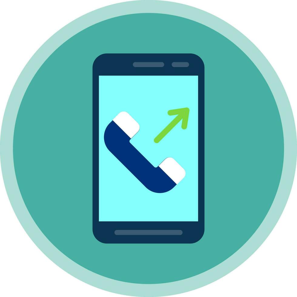 Outgoing Call  Vector Icon Design