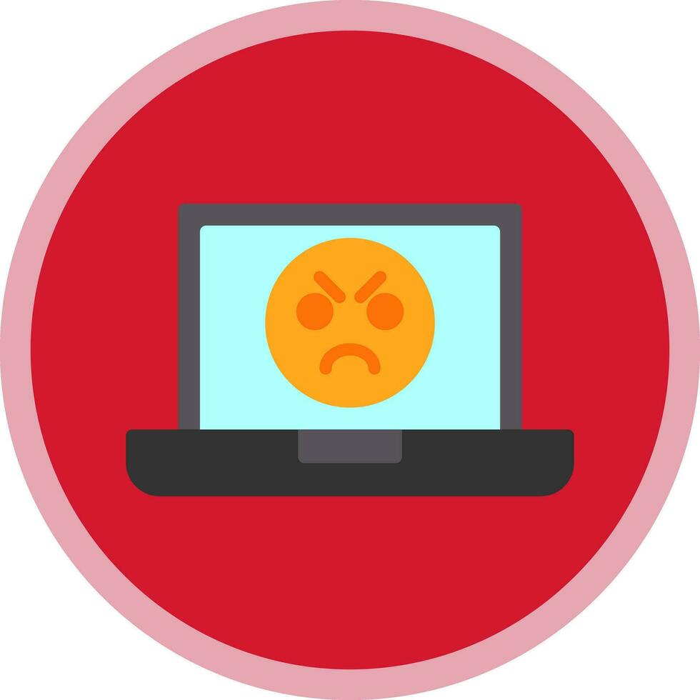 Angry Face  Vector Icon Design