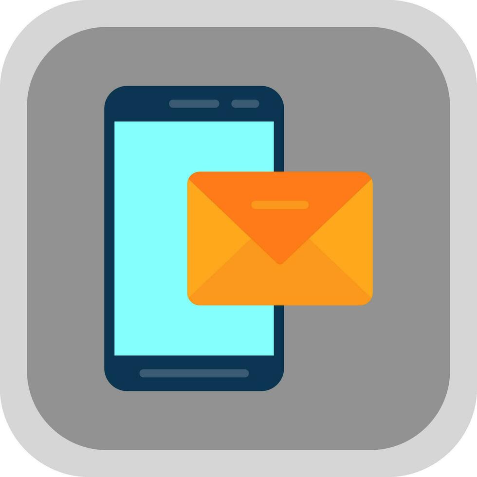 Mobile Mail  Vector Icon Design