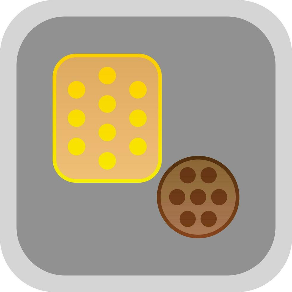 Biscuit Vector Icon Design