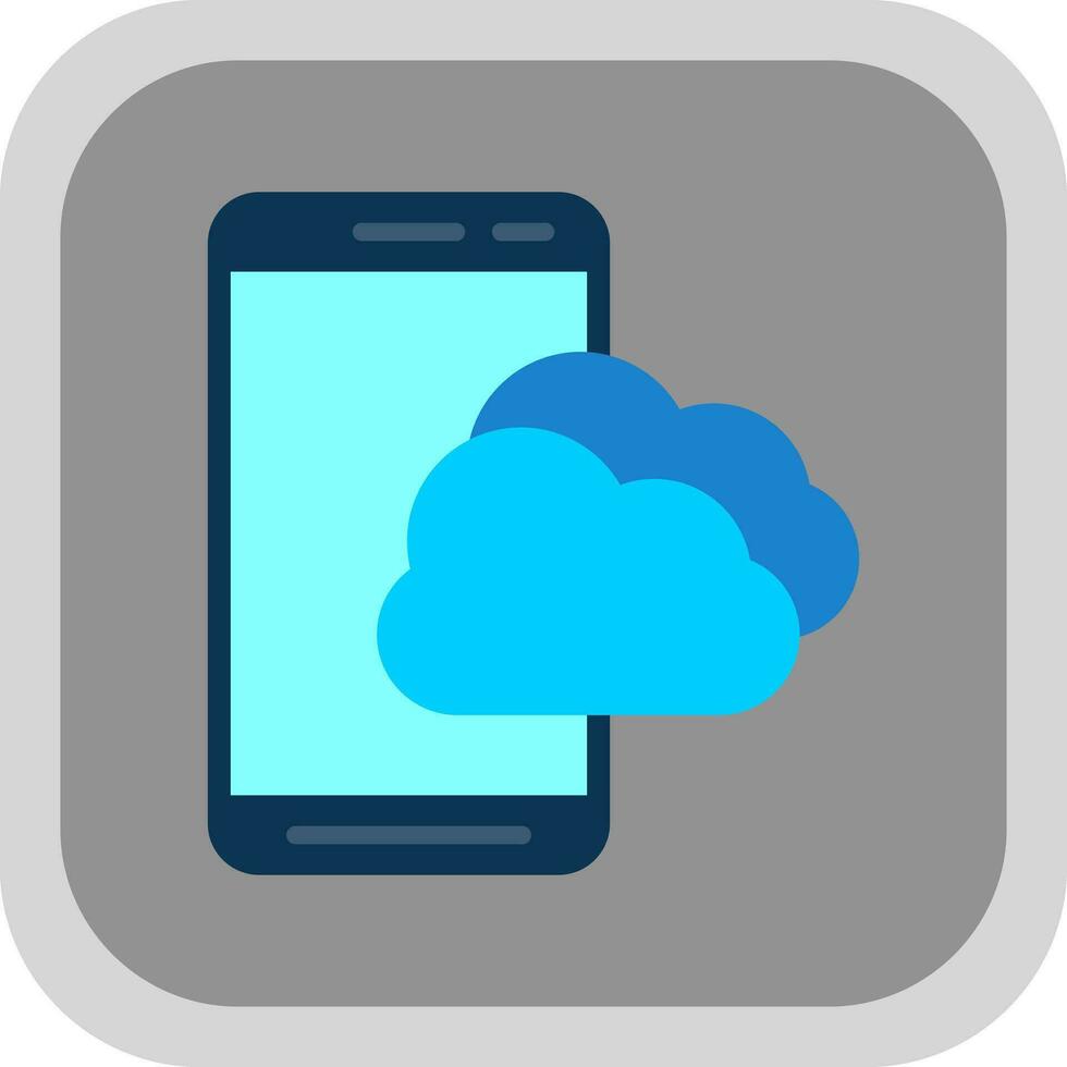 Mobile Cloud  Vector Icon Design