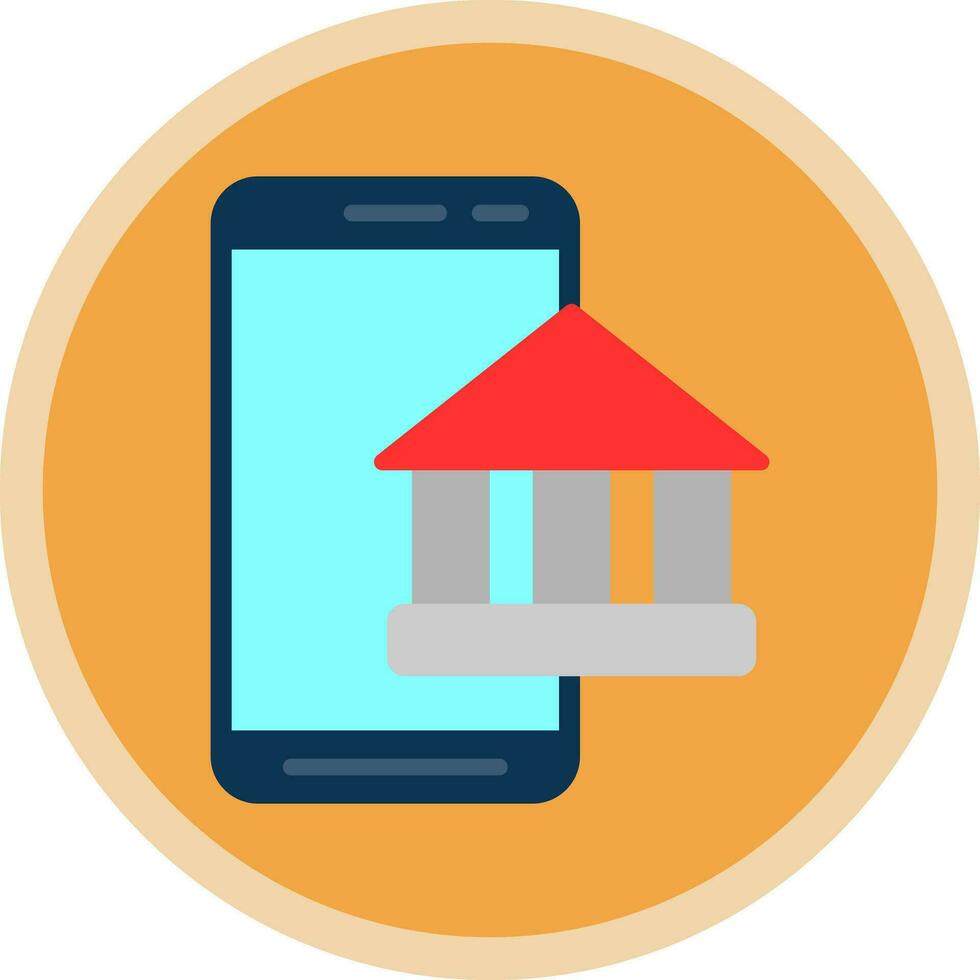 Mobile Banking  Vector Icon Design