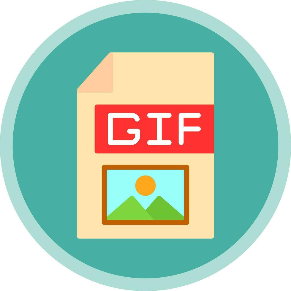 Gif  Vector Icon Design