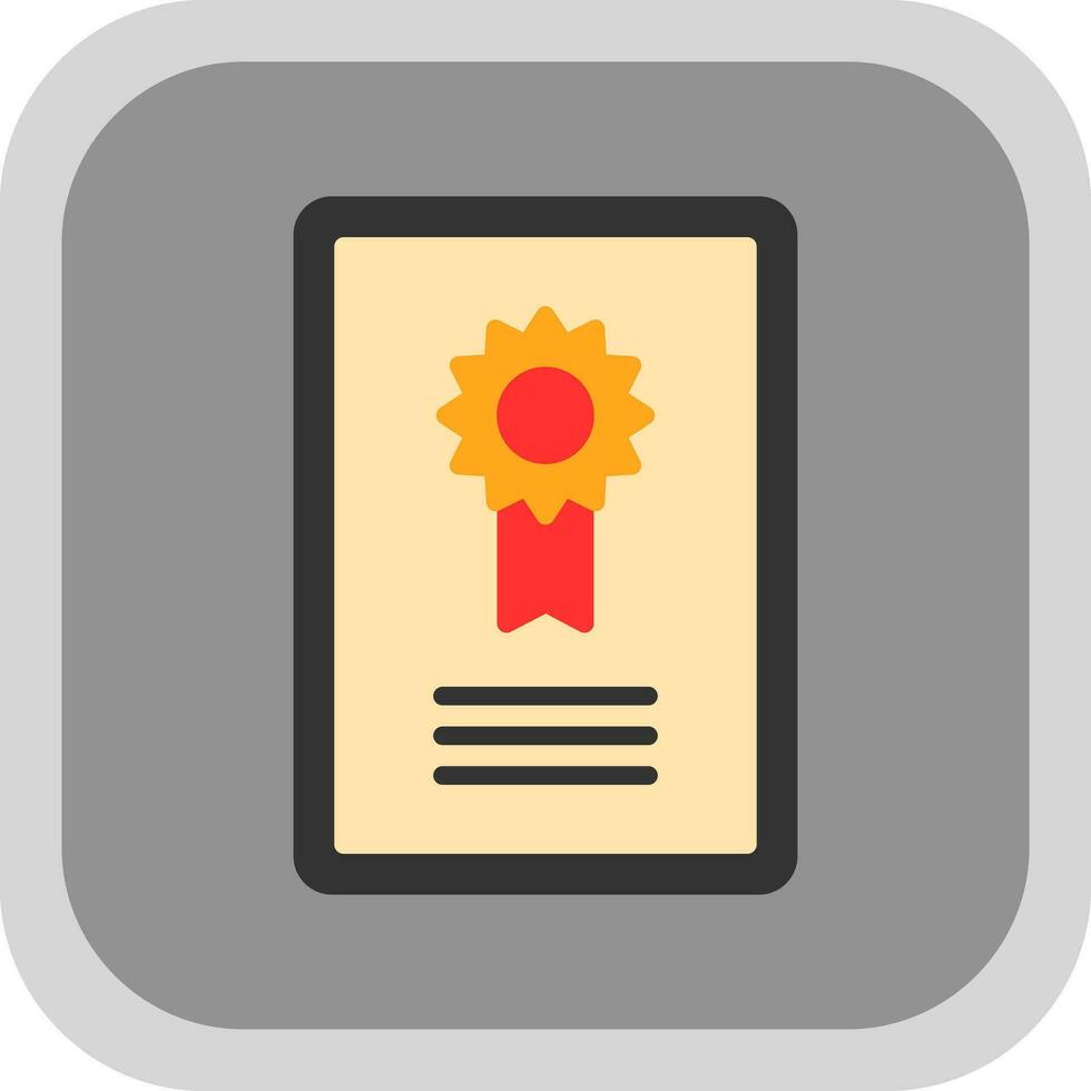 Certificate  Vector Icon Design