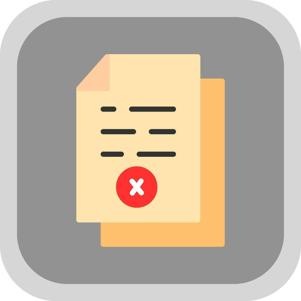 Rejected  Vector Icon Design