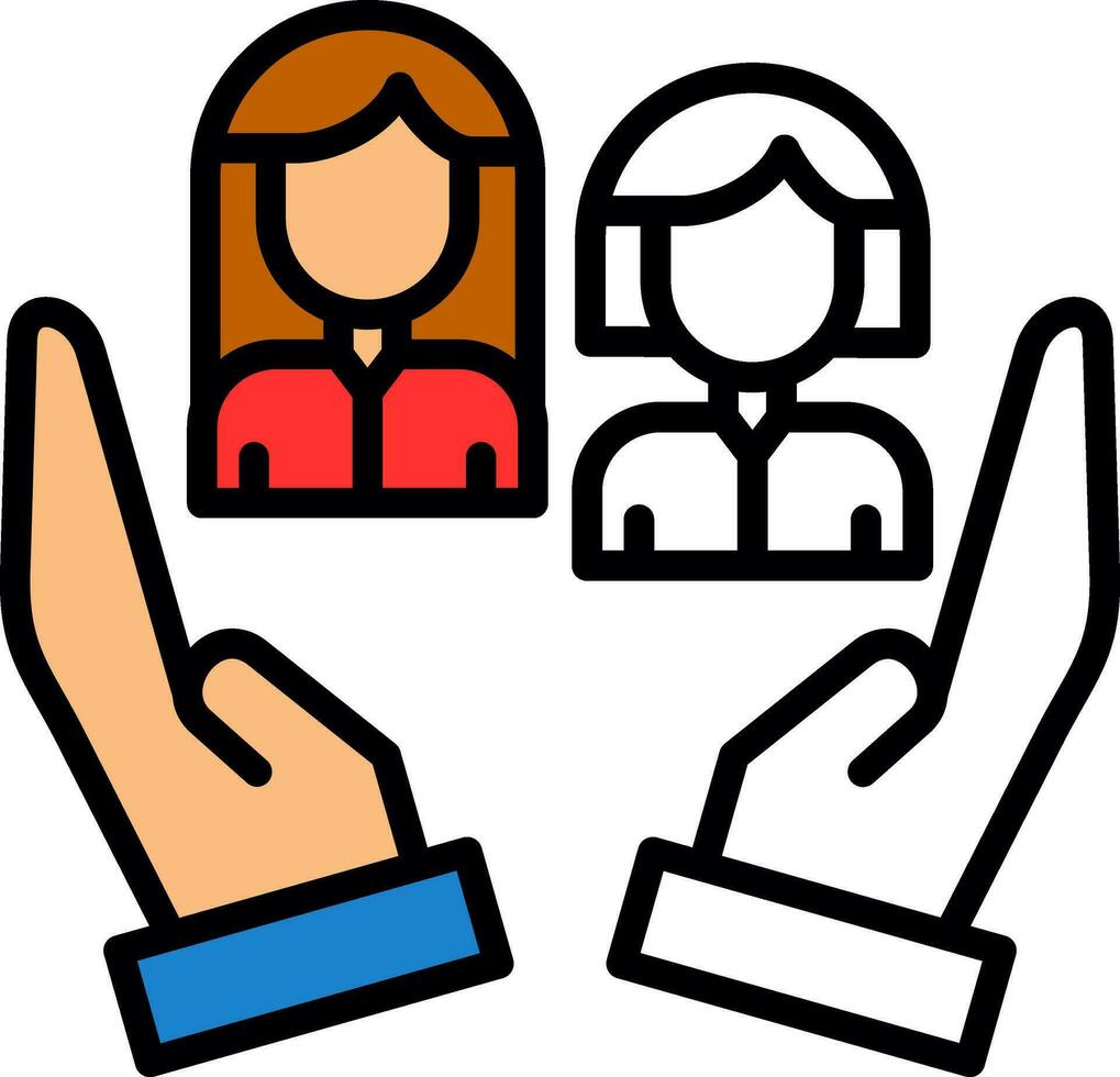 Social Worker Vector Icon Design