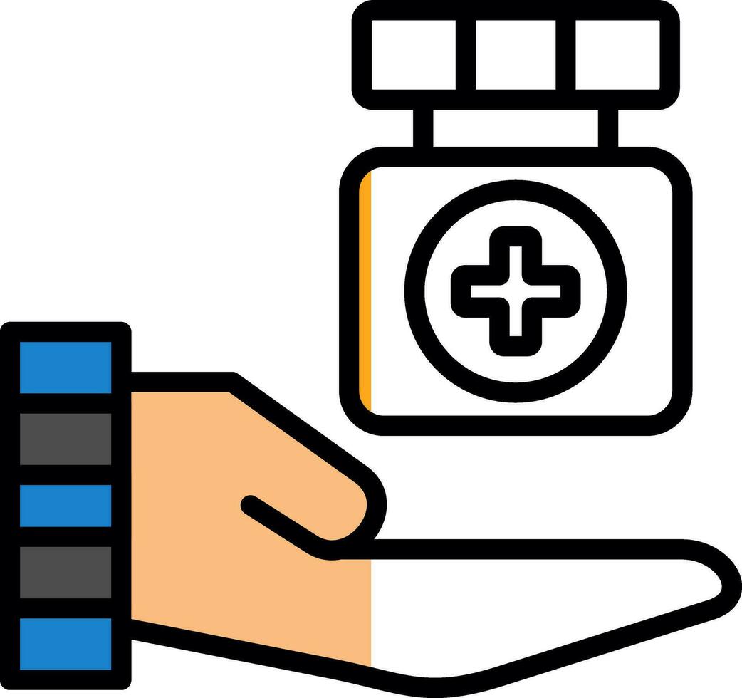 medicamentos vector icono diseño