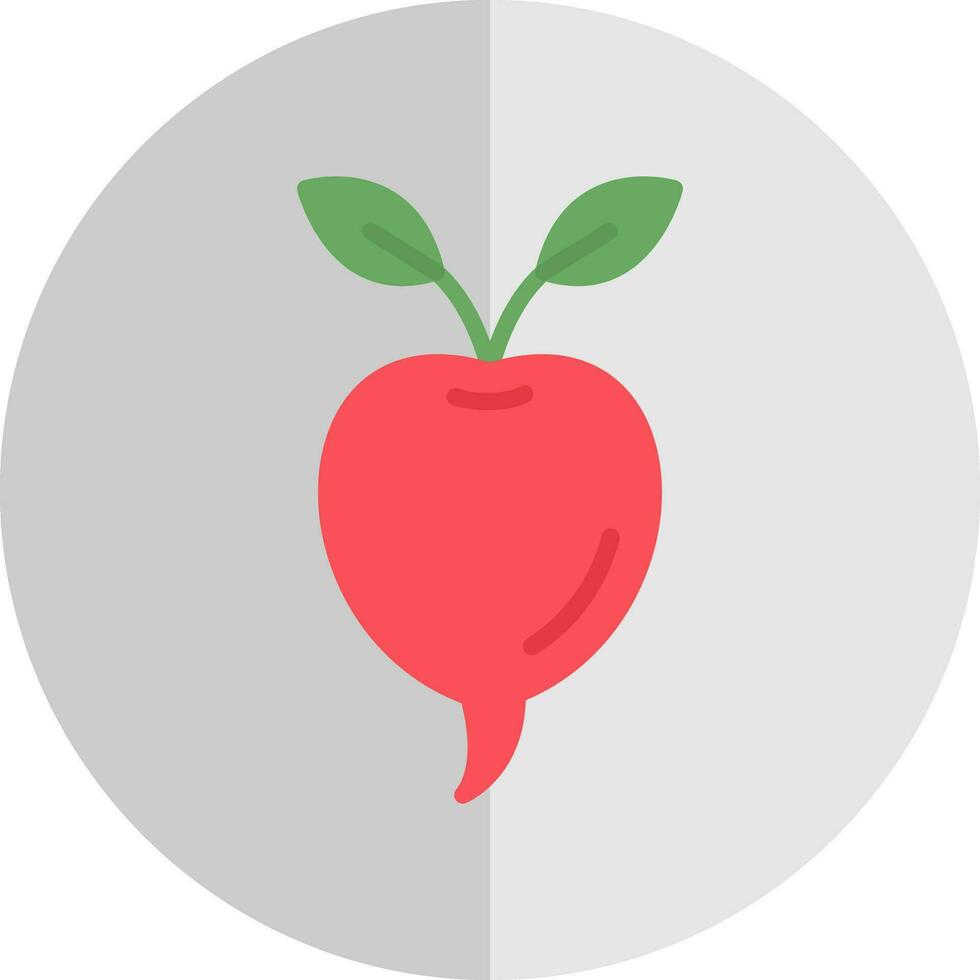 Radish Vector Icon Design