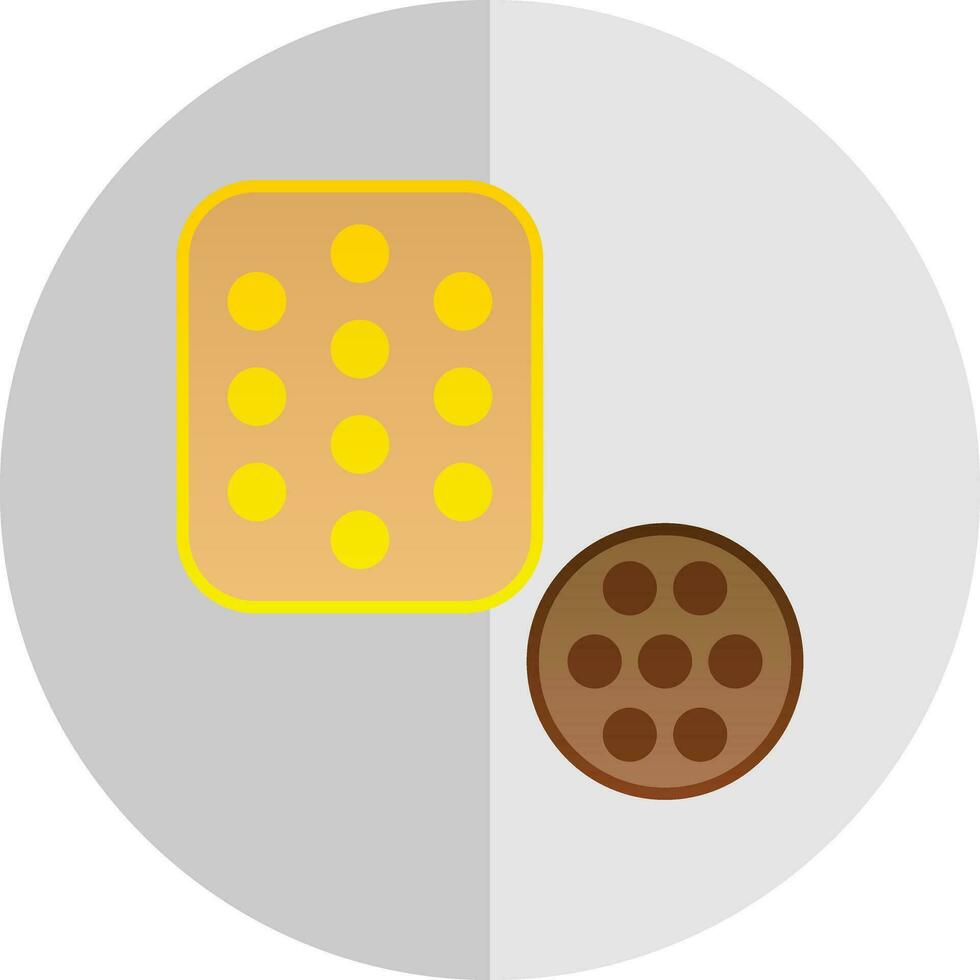 Biscuit Vector Icon Design
