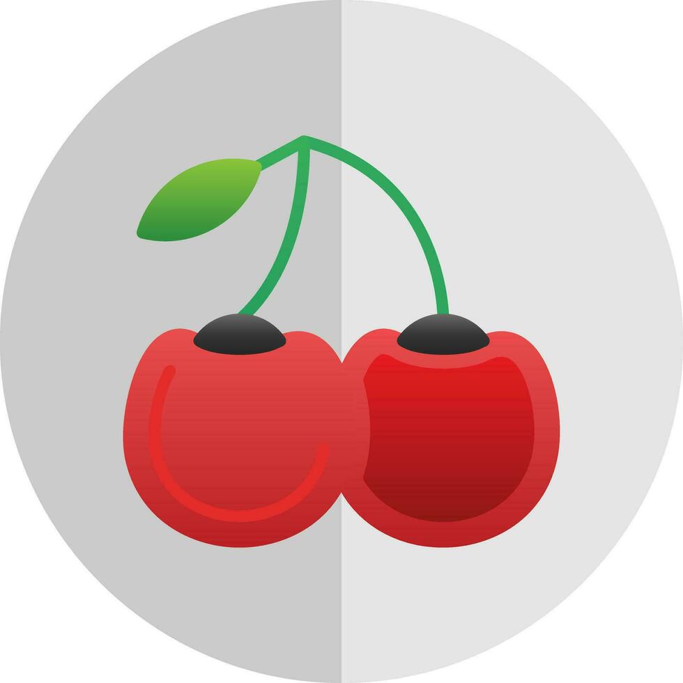 Cherries Vector Icon Design