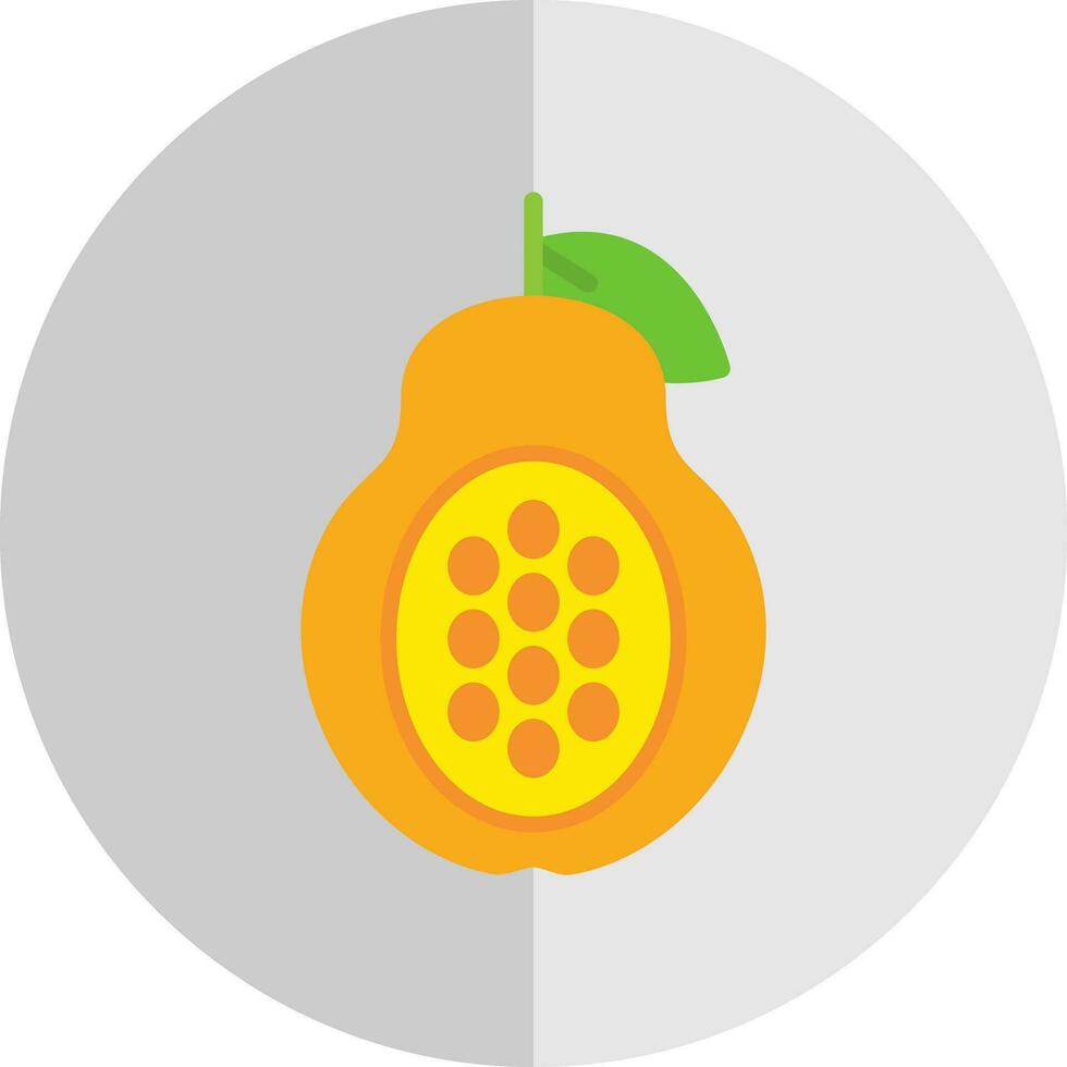 Papaya Vector Icon Design